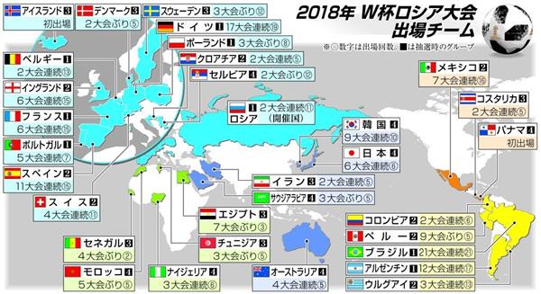 ワールドカップ18ロシア大会の組み合わせ日程発表 日本は微妙なグループ 韓国はご愁傷様 政治知新