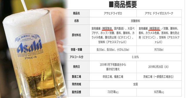 アサヒは飲むもので 読むものではない と思っていたが リニューアルで韓国製造の原材料に切替え 新取締役に朴秦民 ネット さよなら 政治知新